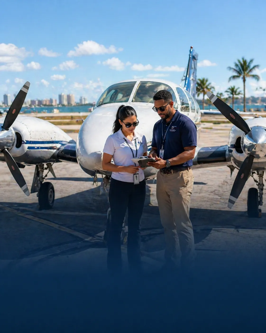 Multi-engine flight training at Clearwater Aviation